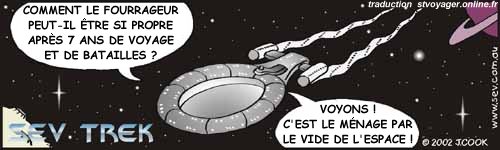 Sev Trek Comic Strip. Copyright 1997 by John Cook. Traduction et utilisation avec l'accord de l'auteur. Reproduction interdite sans son accord.
